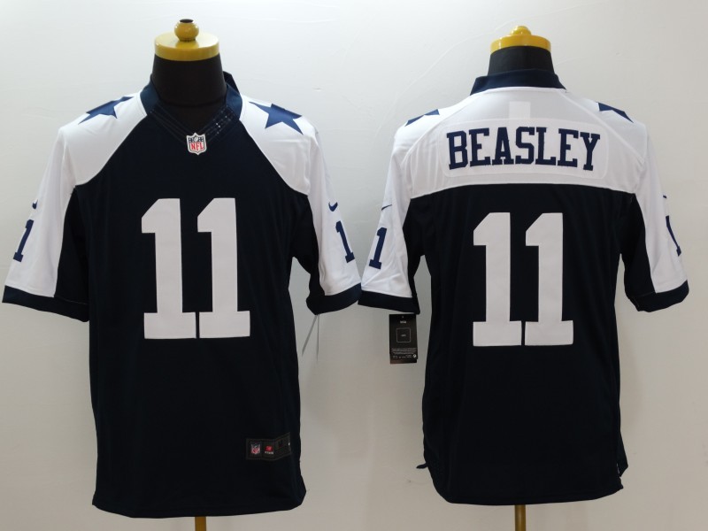 Dallas Cowboys 11 Beasley Blue Thanksgiving 2015 Nike Limited Jersey